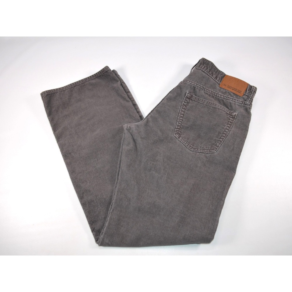 Old Navy Corduroy Pants Mens 33x34 INSEAM 32Gray Loose Fit Straight Y2K Normcore